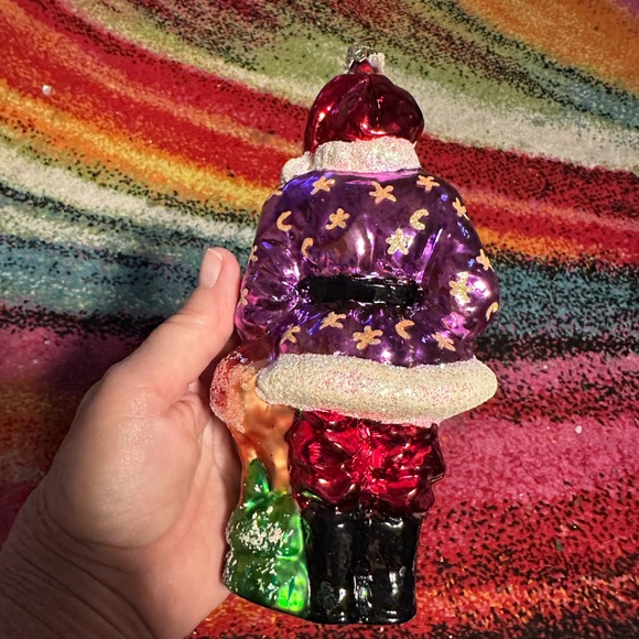 Christopher “Radko Santa Claus and Rudolph Reindeer” Christmas Ornament - Picture 3 of 6